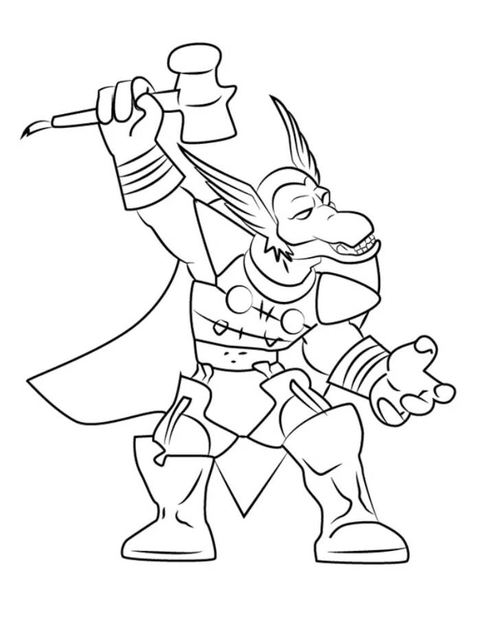 Beta Ray Bill Coloring Page