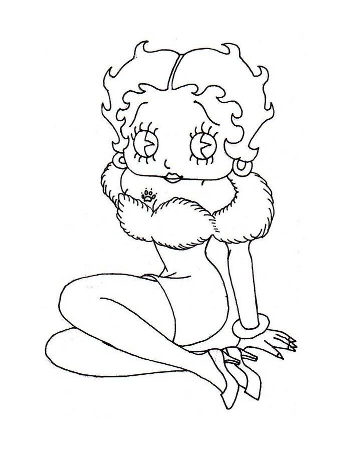 Betty Boop Picture To Color