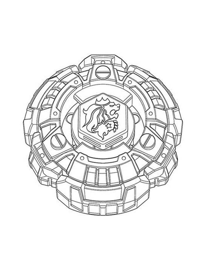 Beyblade Burst Turbo Z Achilles Coloring Page