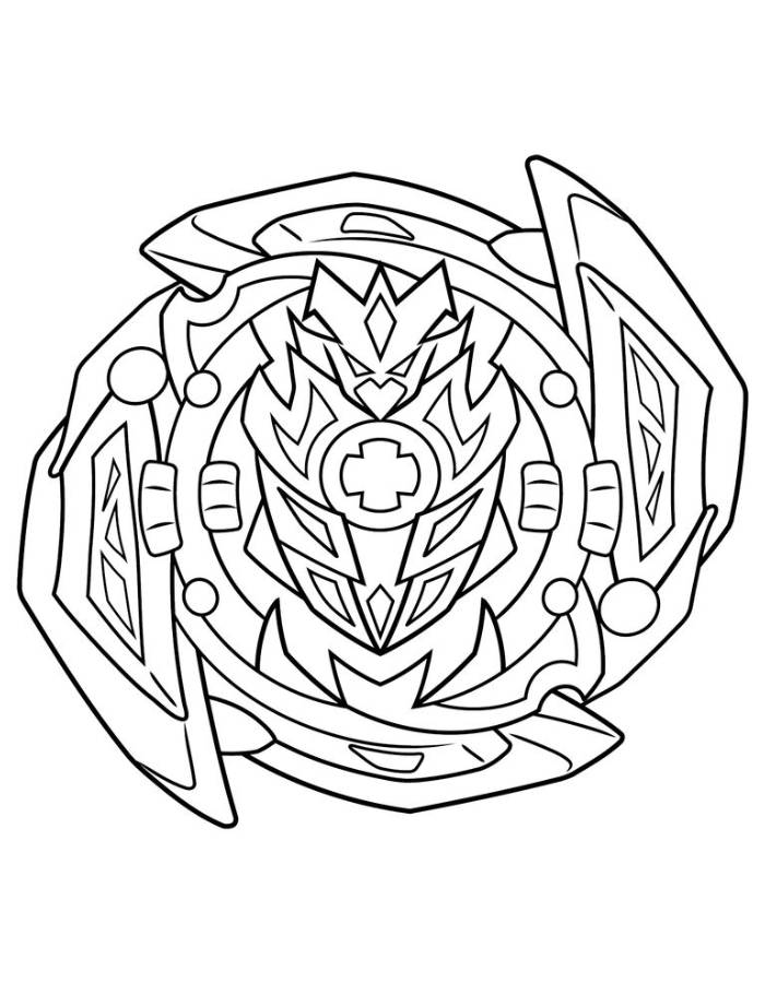 Beyblade Burst Coloring Page