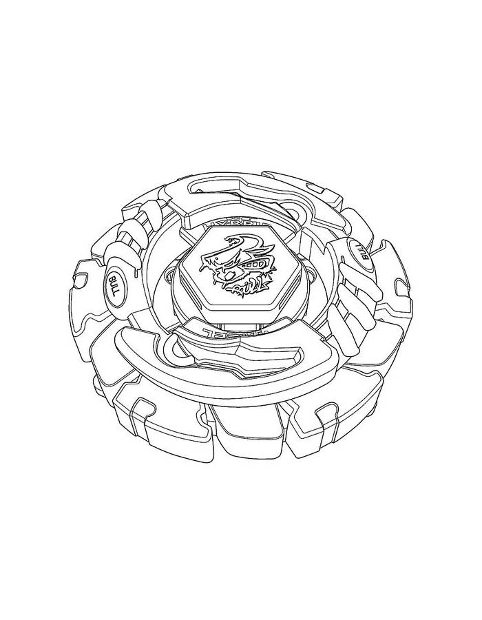 Beyblade Printable Coloring Page