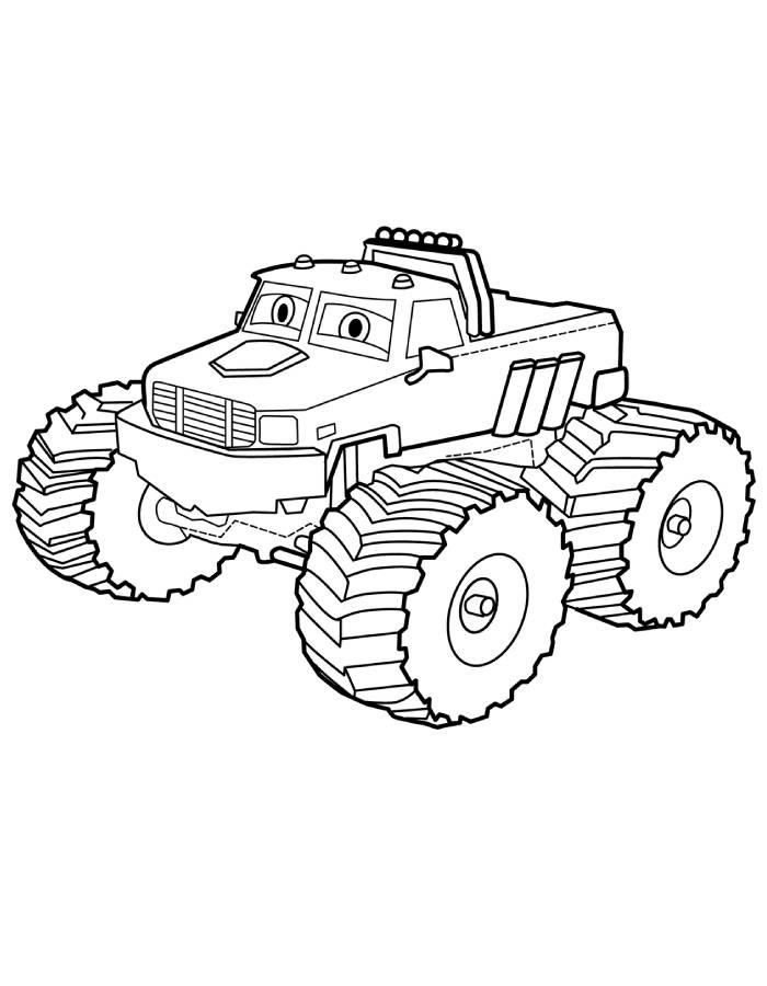 Monster Truck Coloring Pages (Free Printable PDF Sheets)