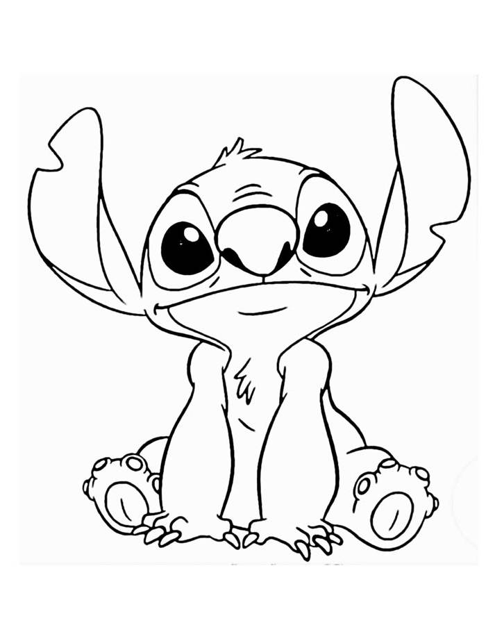 Black And White Lilo And Stitch Black And White Lilo And Stitch Coloring Page