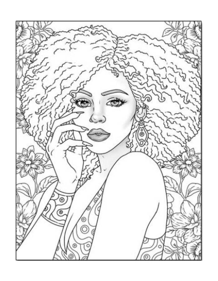 Black Girl Coloring Pages