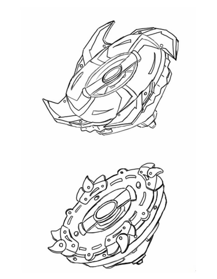 Two Blade Blade Coloring Page