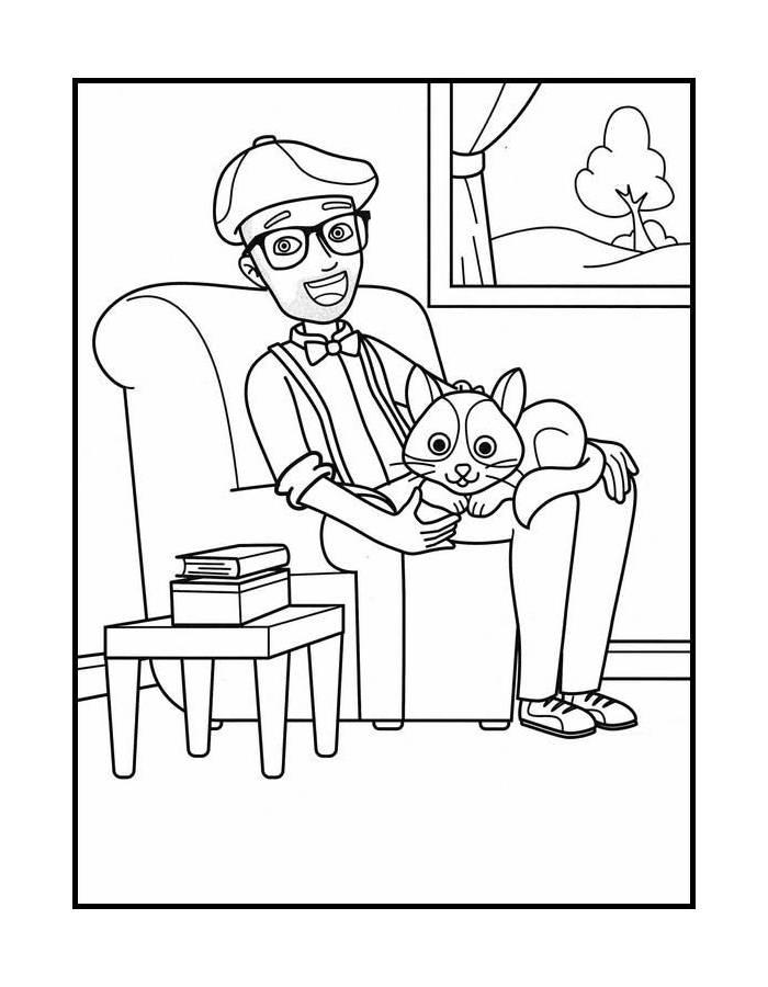 Blippi Black And White