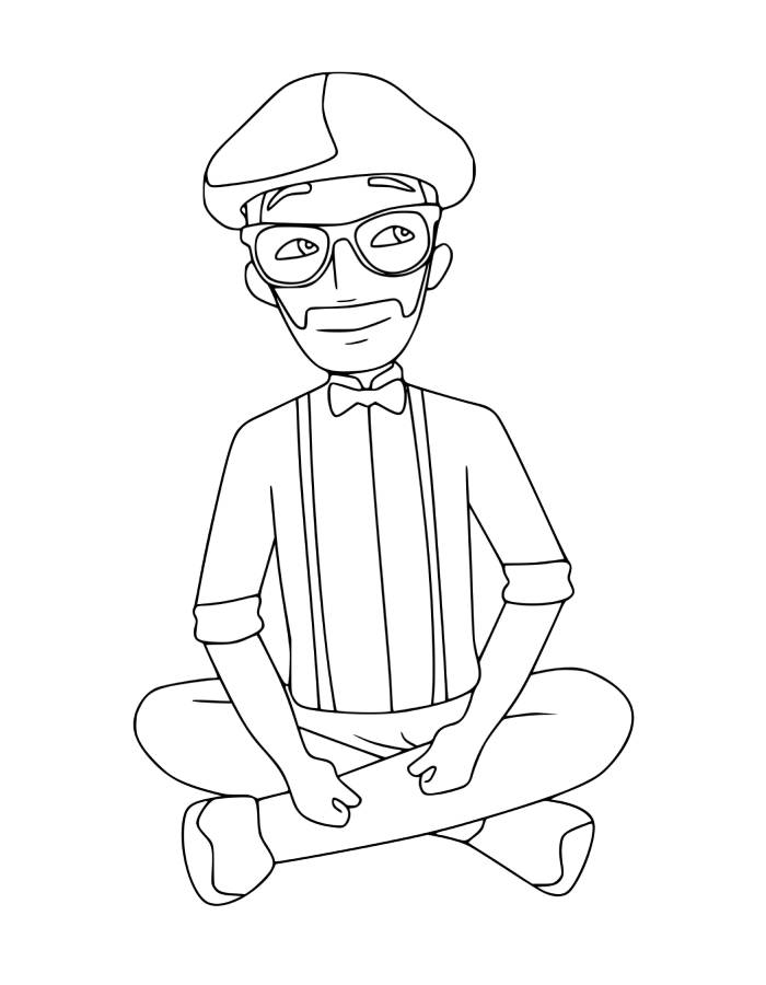 blippi color sheet