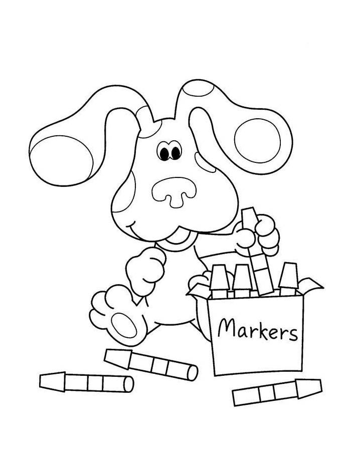 Blue Clues For Kids Blue Clues For Kids Coloring Page