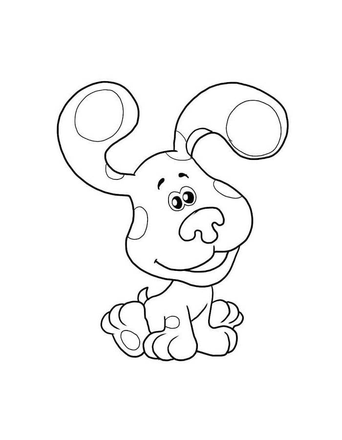 Blue Clues Line Art Blue Clues Line Art Coloring Page
