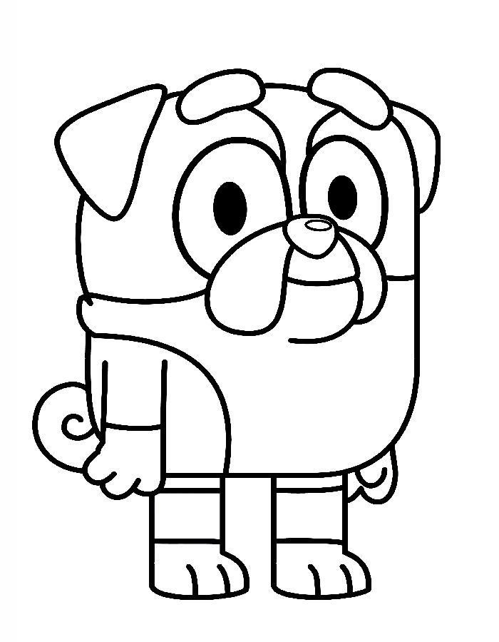 Bluey Winton Coloring Page