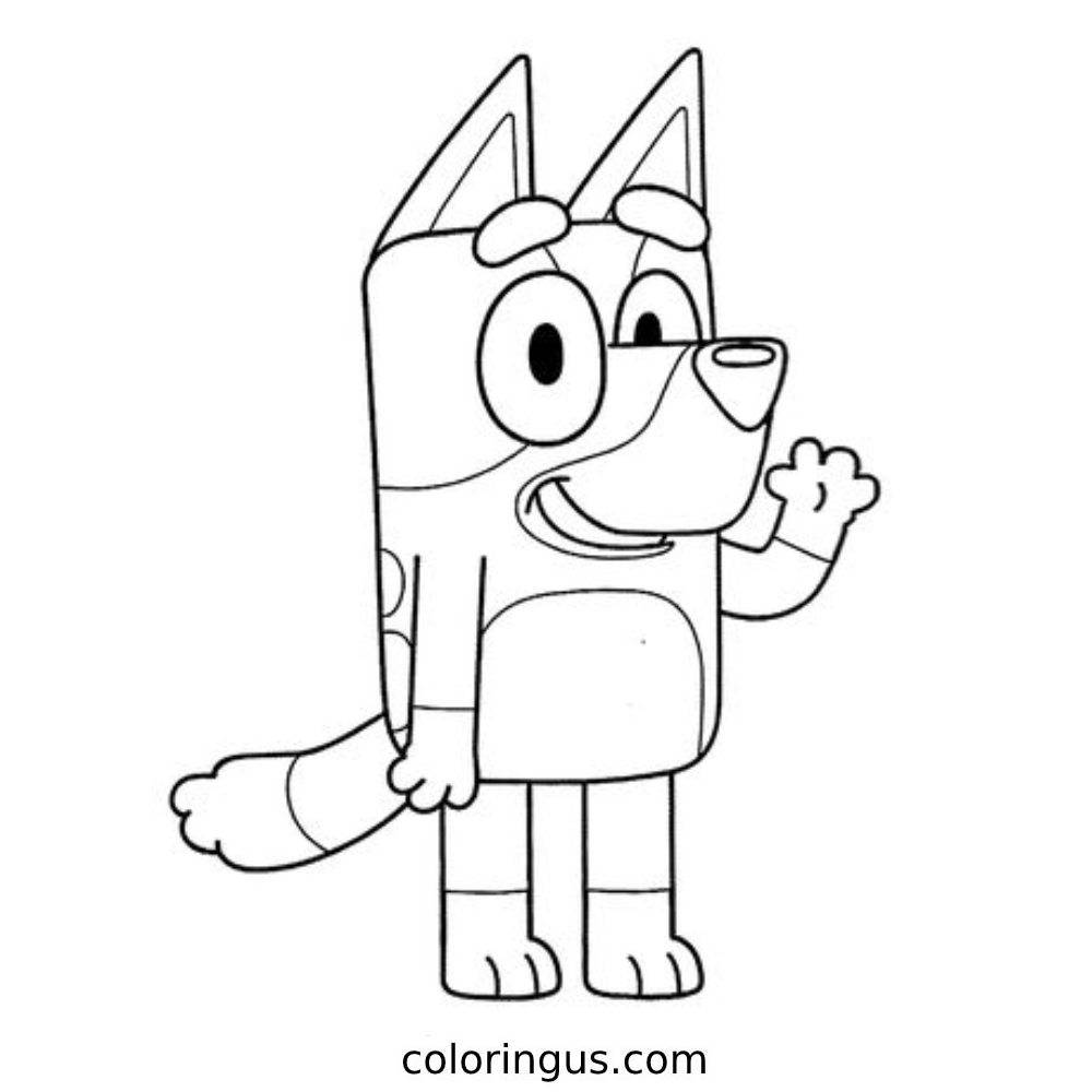 Bluey Coloring Pages Free Printable Pdf