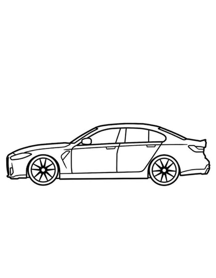 Bmw M4 G82 Coloring Page