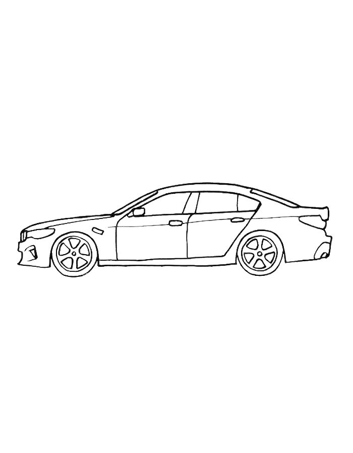 Bmw M5 Coloring Page