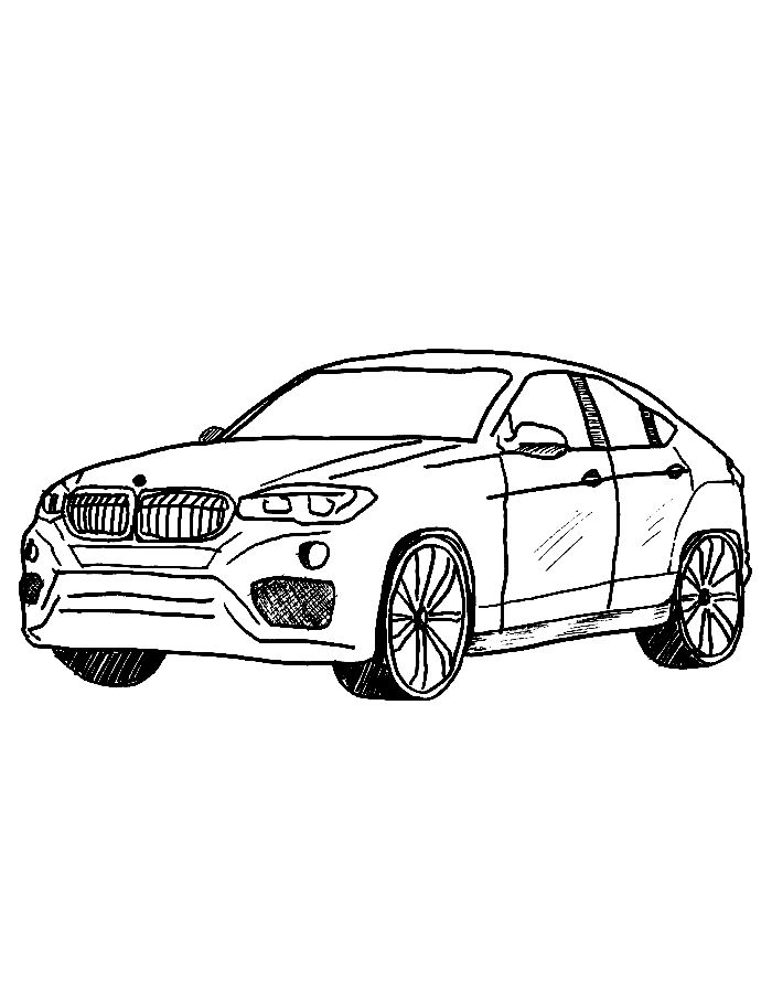 Bmw X6 Coloring Page