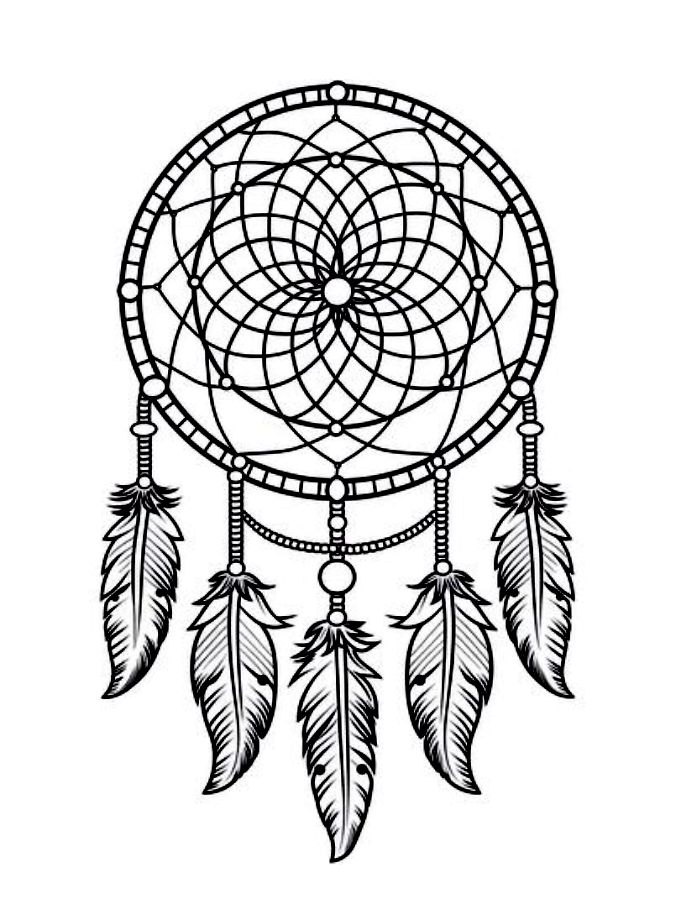 Boho  coloring page