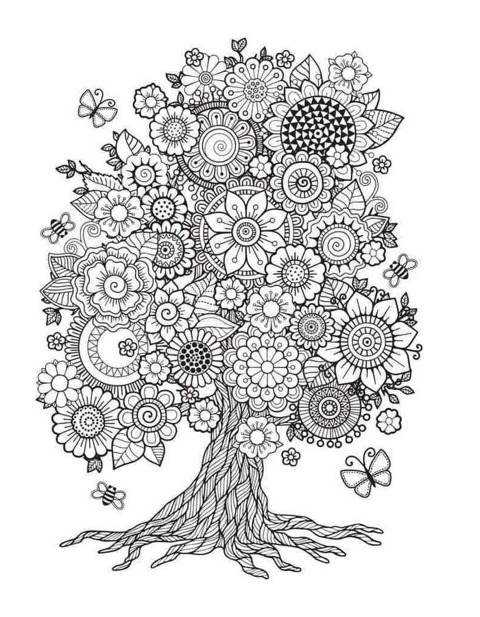 Book For Adults Mandala Coloring Page