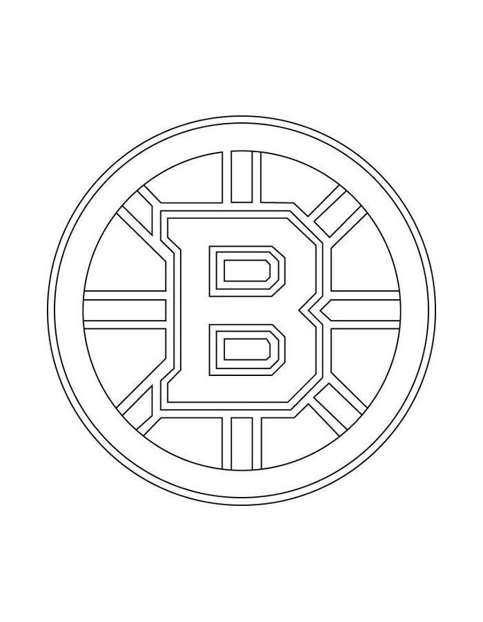 Boston Bruins Coloring Page