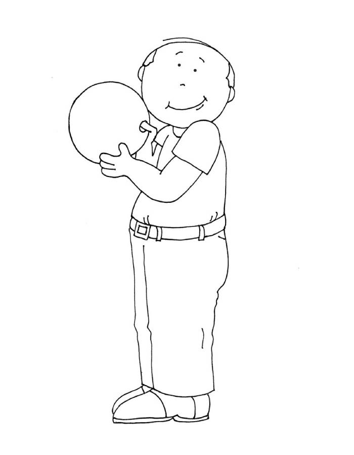 Bowling Player Cartoon Art