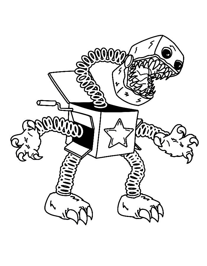 Boxy Boo Drawing Boxy Boo Drawing Coloring Page