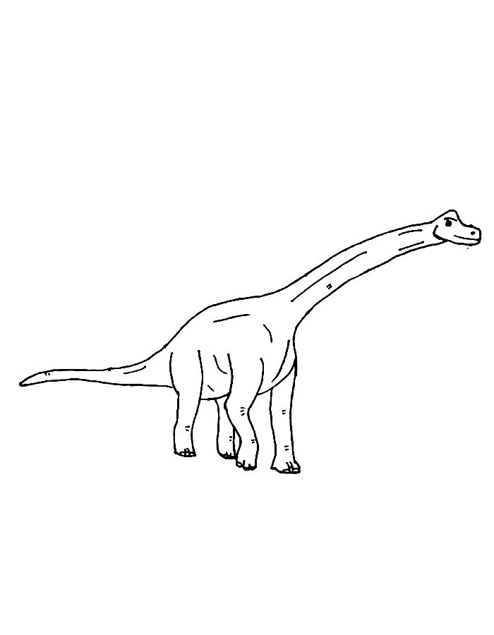 Brachiosaurus Pictures To Color Coloring Page