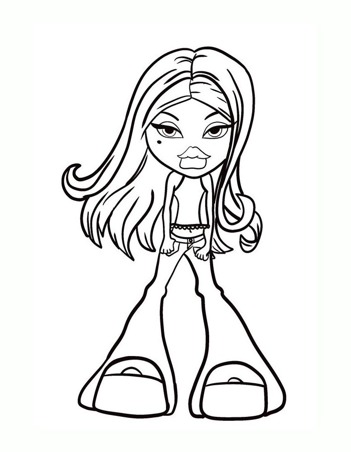 Bratz Drawing Coloring Page