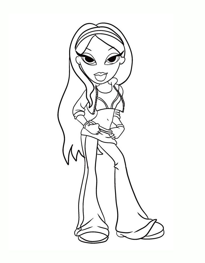 Bratz Jade Coloring Page