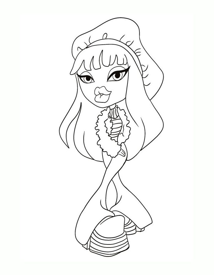 Bratz Printable Coloring Page