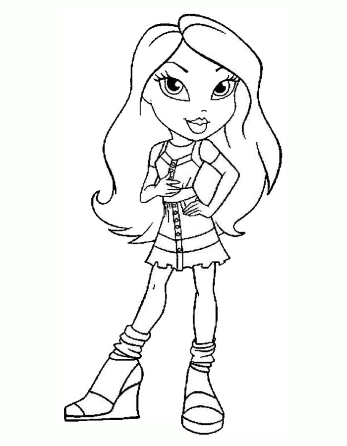 Bratz Sheets Coloring Page