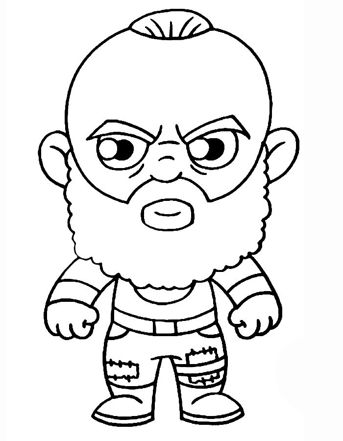 Braun Strowman Wwe Coloring Page