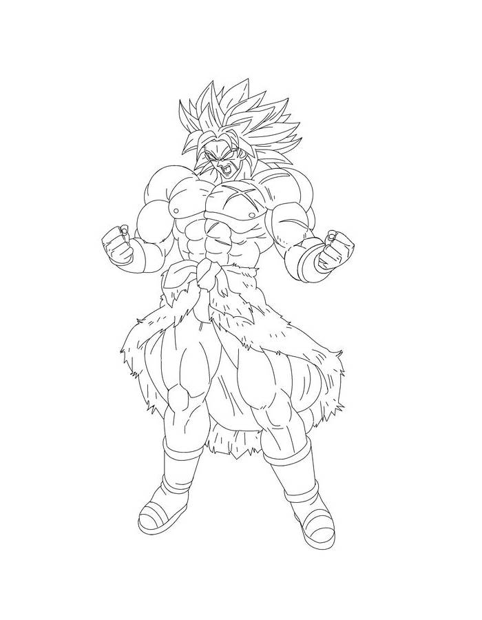 Broly  coloring page