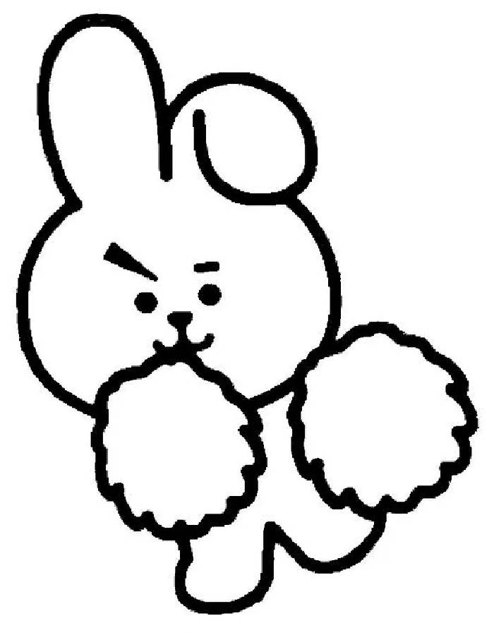 Bt21 Cooky Coloring Page