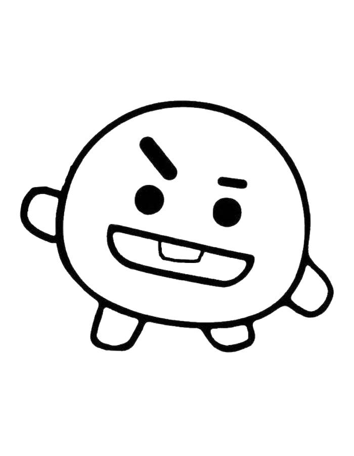 Bt21 Shooky Coloring Page