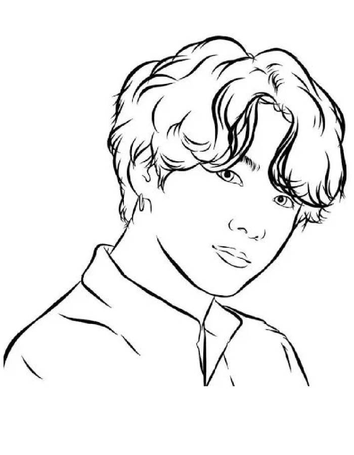 Bts Jungkook Coloring Page