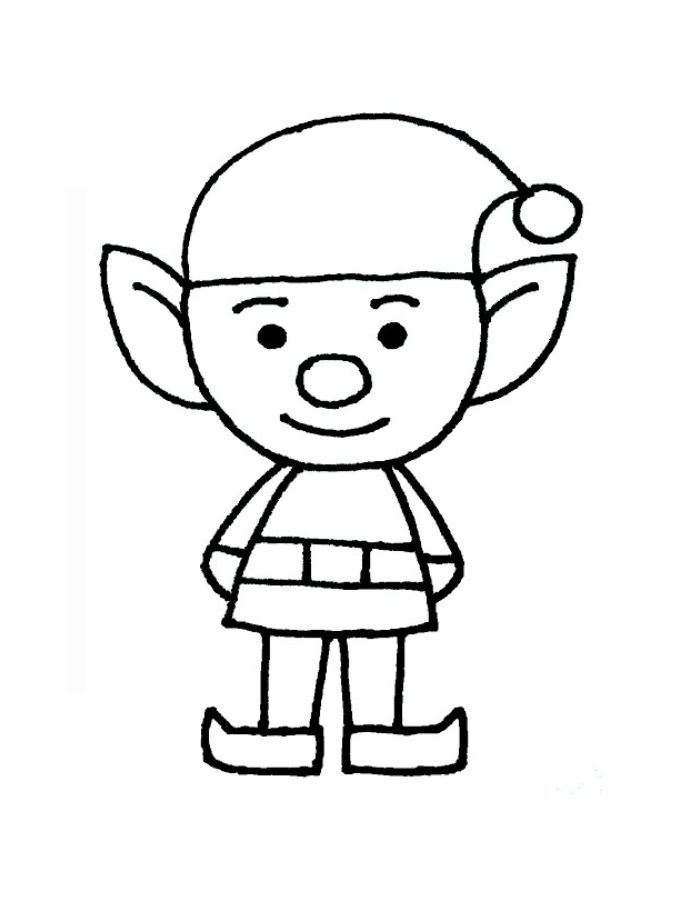 Buddy Elf Coloring Page