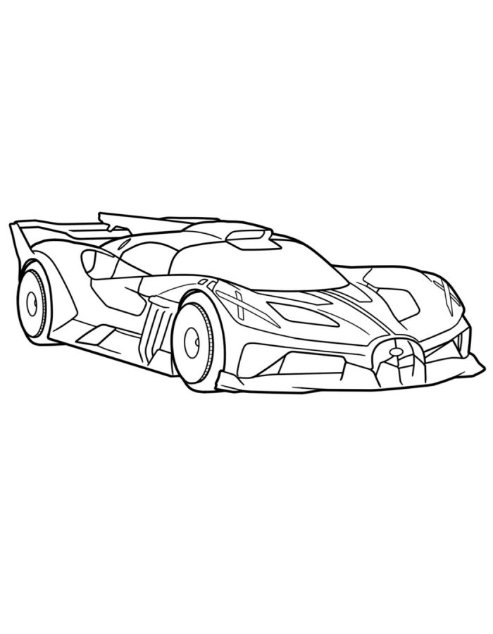 Bugatti Bolide Coloring Page