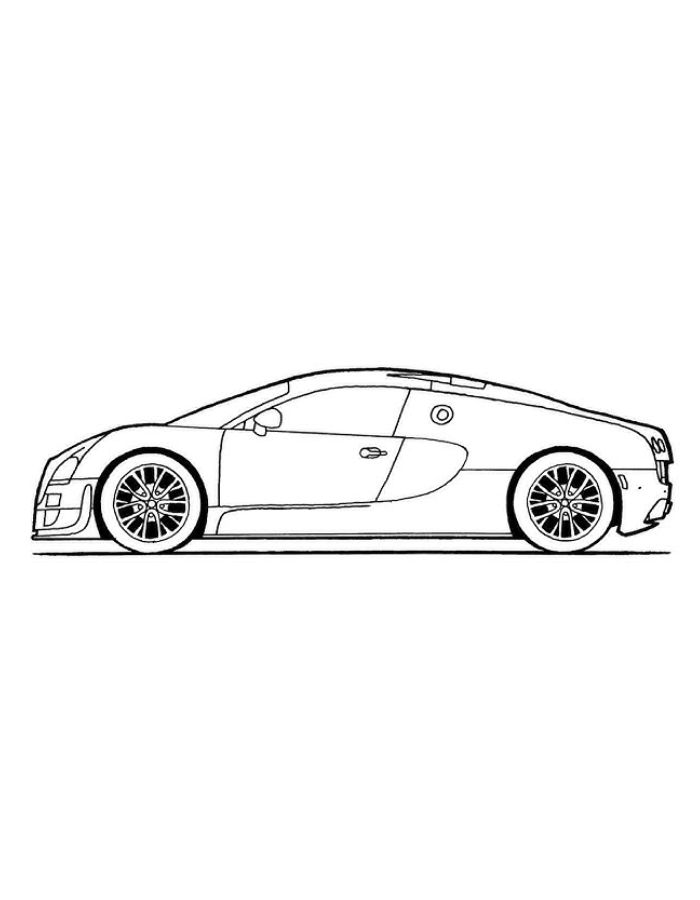 Bugatti Centodieci Coloring Page