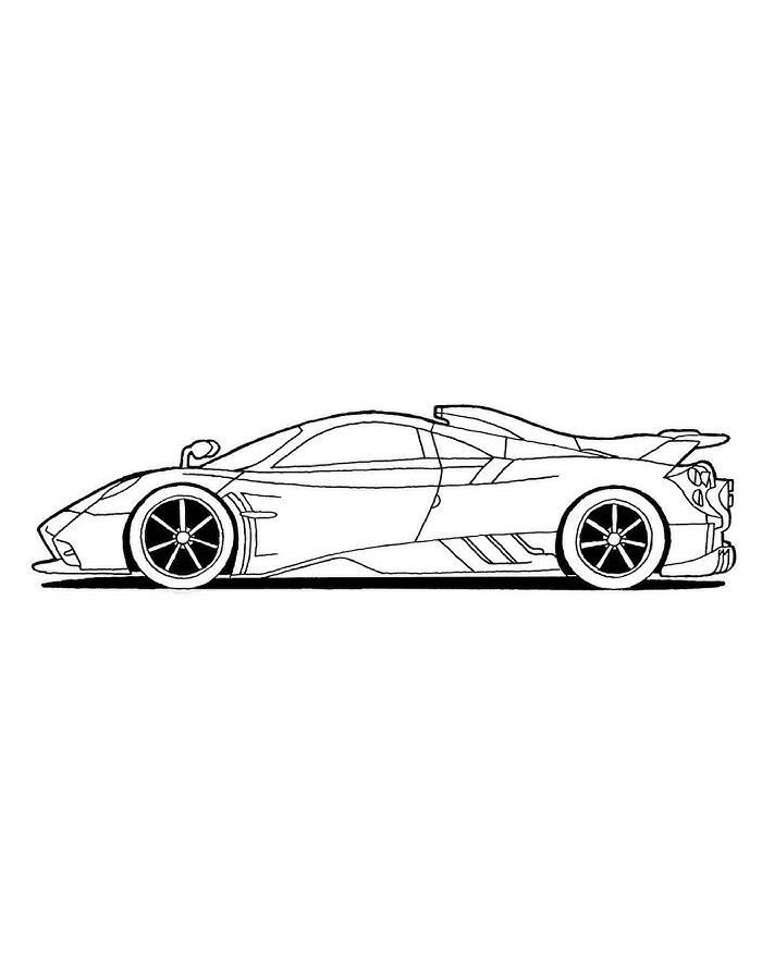 Bugatti Drawing Coloring Page