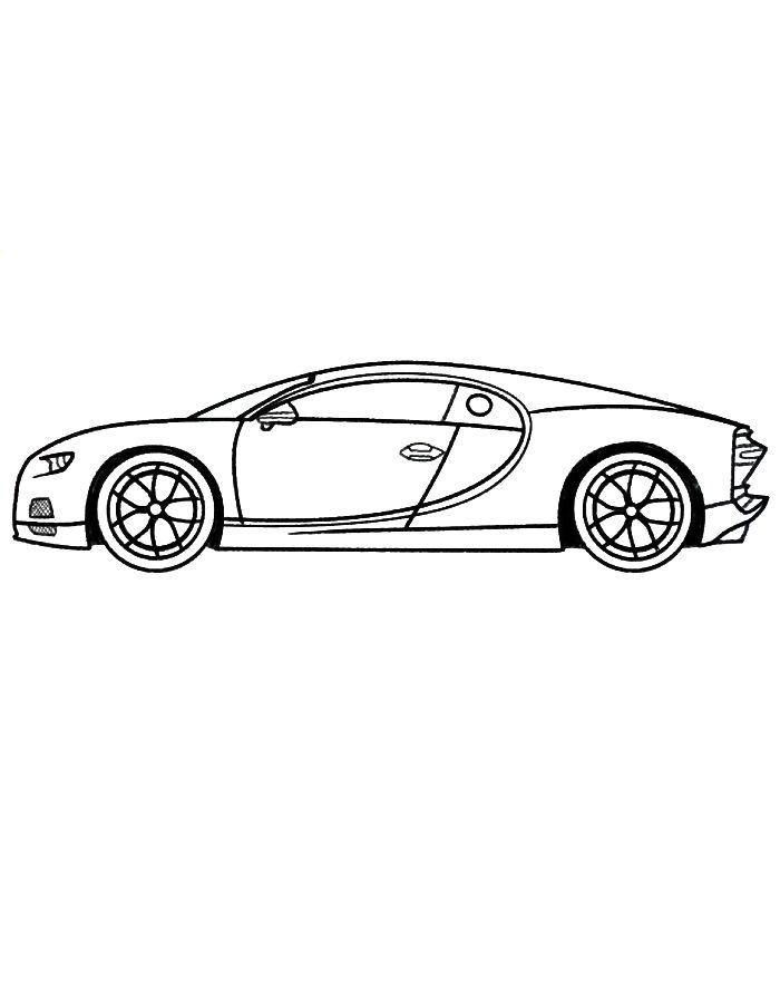 Bugatti Sheet Coloring Page