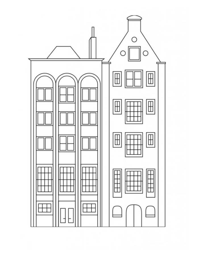 Building Coloring Page