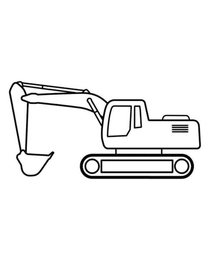 Bulldozer  coloring page