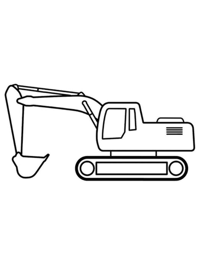 Bulldozer Front Loader Coloring Page