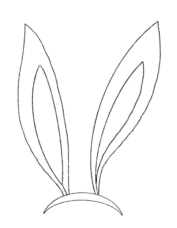 Bunny Ear Coloring Page