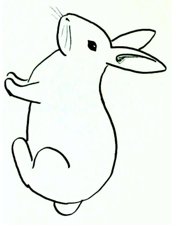 Bunny Images To Color Coloring Page