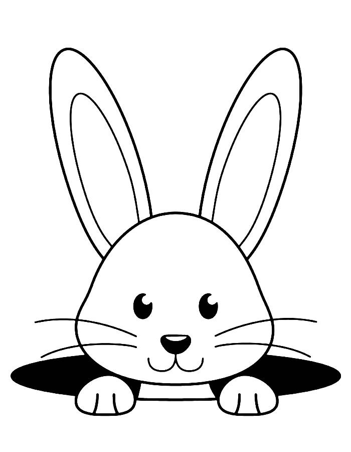 Bunny Rabbits Coloring Page