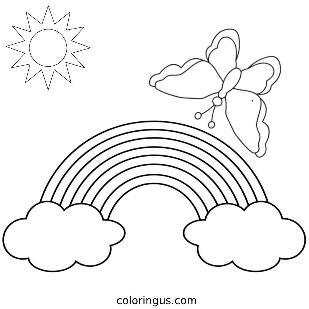 Rainbow Coloring Pages Free Printable PDF Rainbow Coloring Pages Free Printable PDF