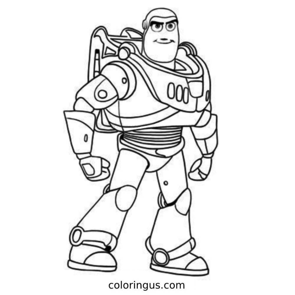 Buzz Lightyear Pictures To Color Coloring Page