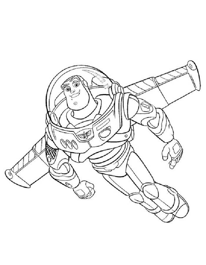 Buzz Lightyear Sheet Coloring Page