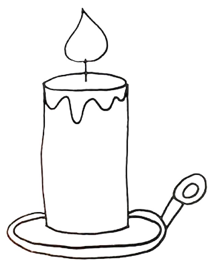 Candle Color Sheet Coloring Page