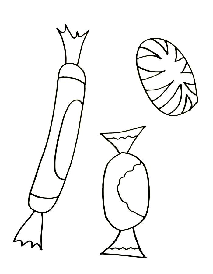 Candy coloring page