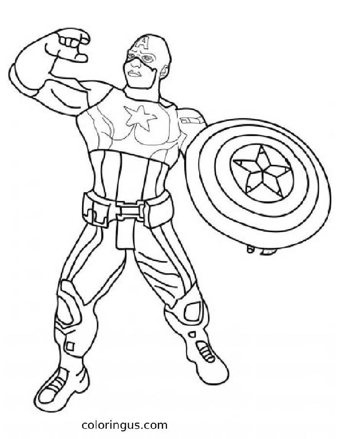 Captain America Coloring Pages
